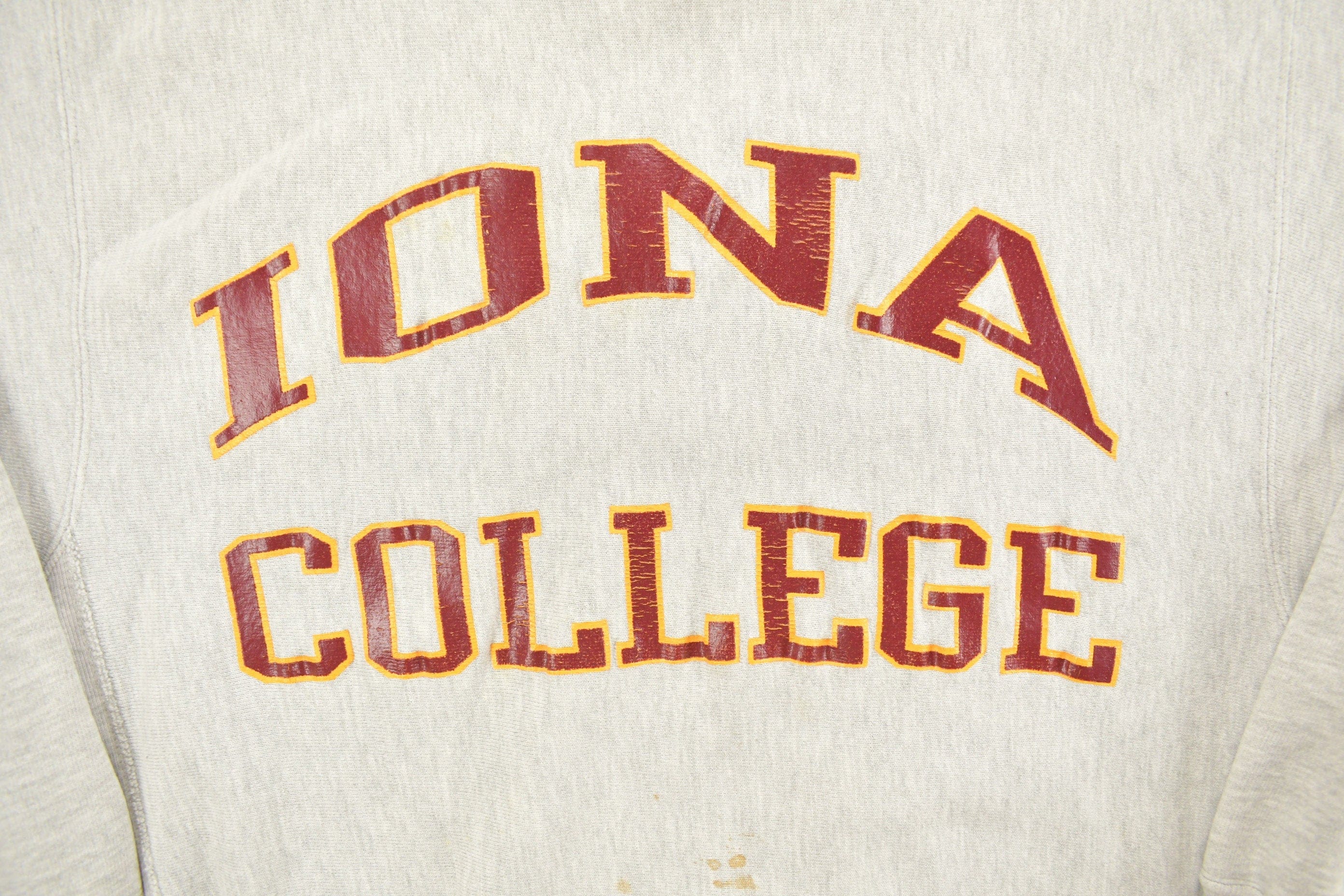 Vintage 1990s Iona College Champion Reverse Weave Crewneck Men's XL - Image 4
