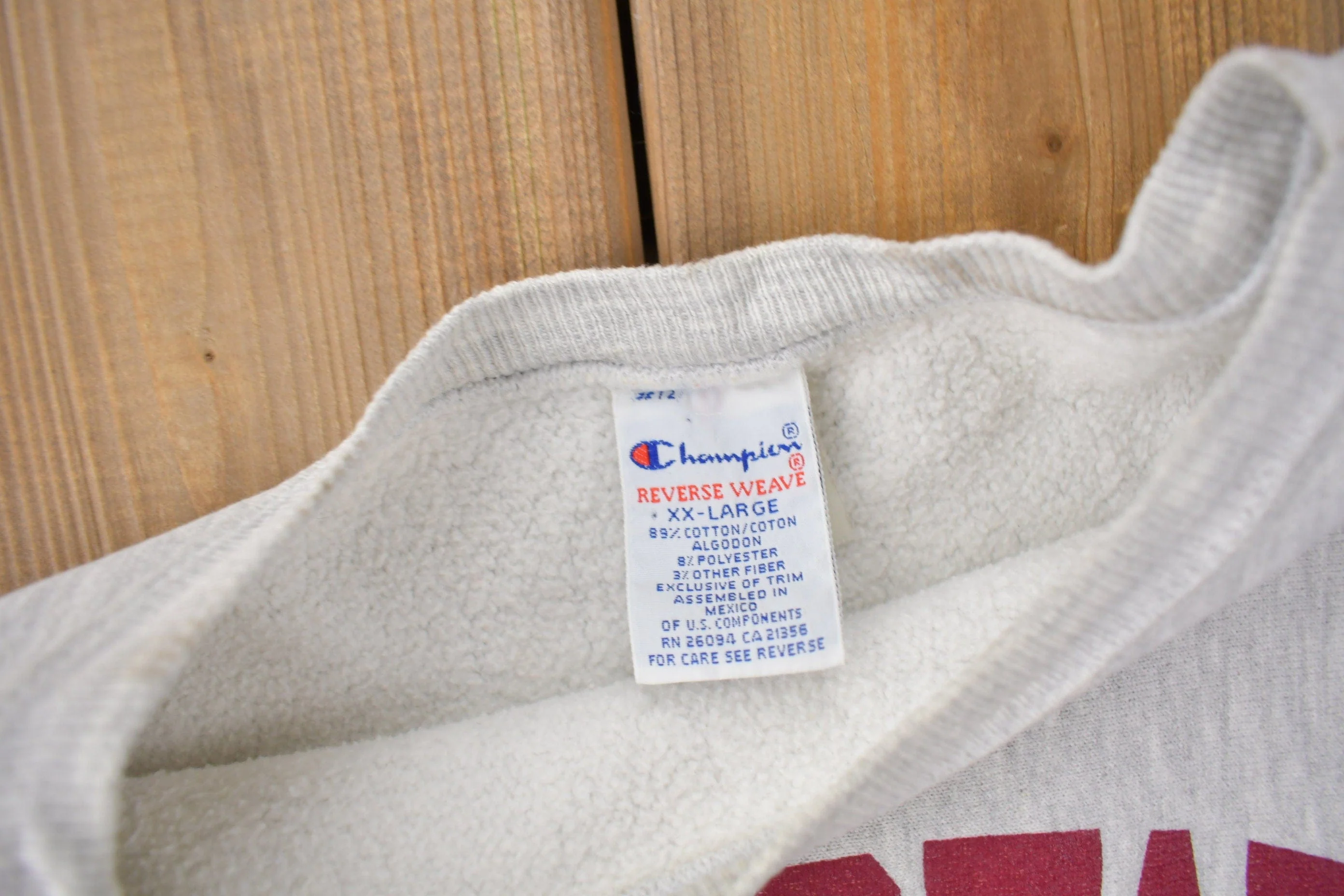 Vintage 1990s Iowa State College of Design Champion Reverse Weave Crewneck Sweatshirt Men's XL - Image 8