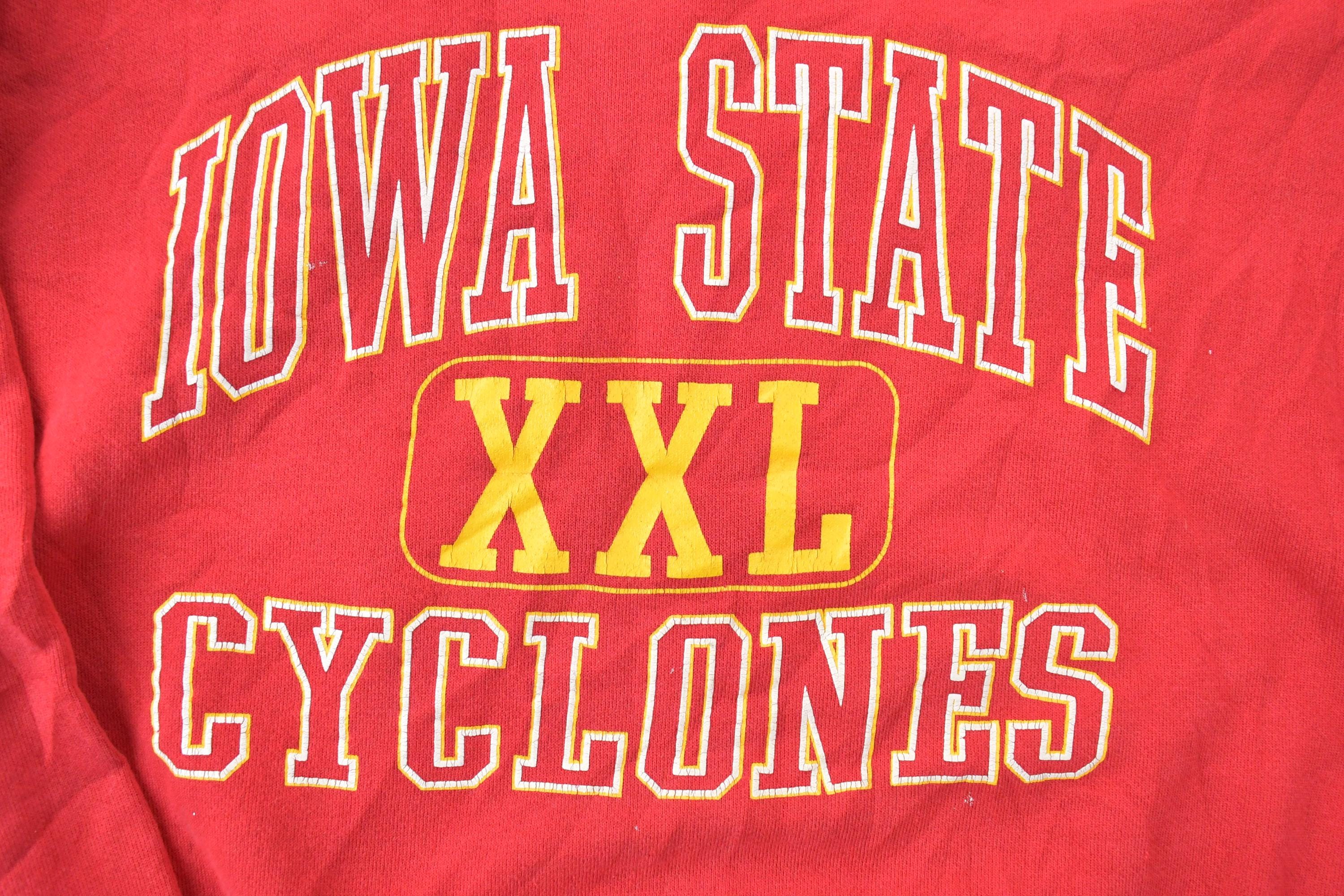 Vintage 1990s Iowa State Cyclones University Collegiate Crewneck Men's Large - Image 3