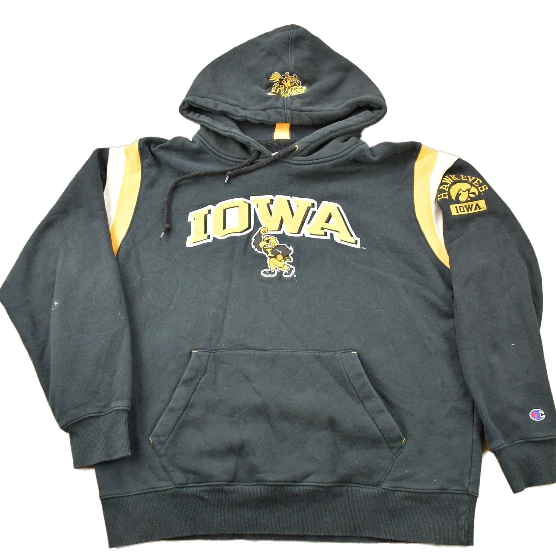 Vintage 1990s Iowa State University Hawkeyes Collegiate Hoodie Men's 2XL