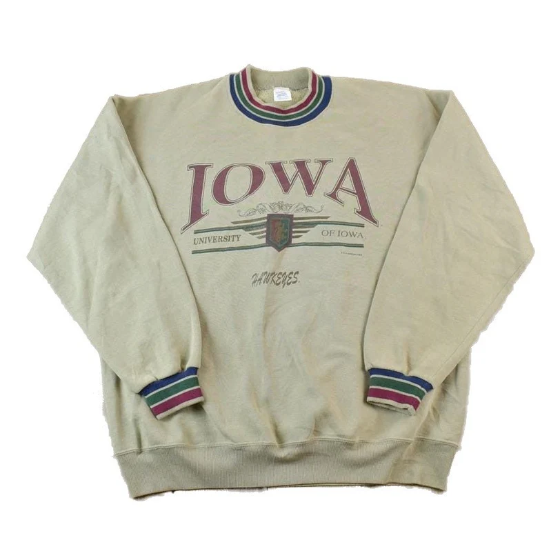 Vintage 1990s Iowa University Collegiate Crewneck Men's XL