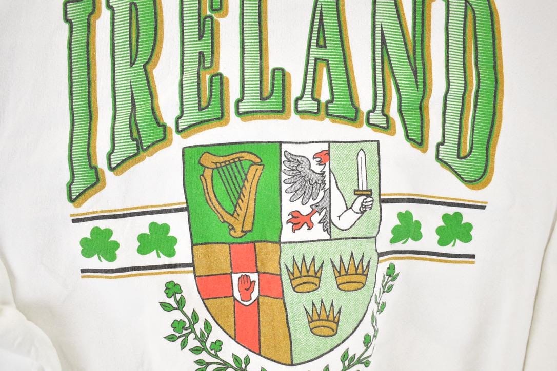 Vintage 1990s Ireland Sportsprint Crewneck Sweatshirt Men's L - Image 3