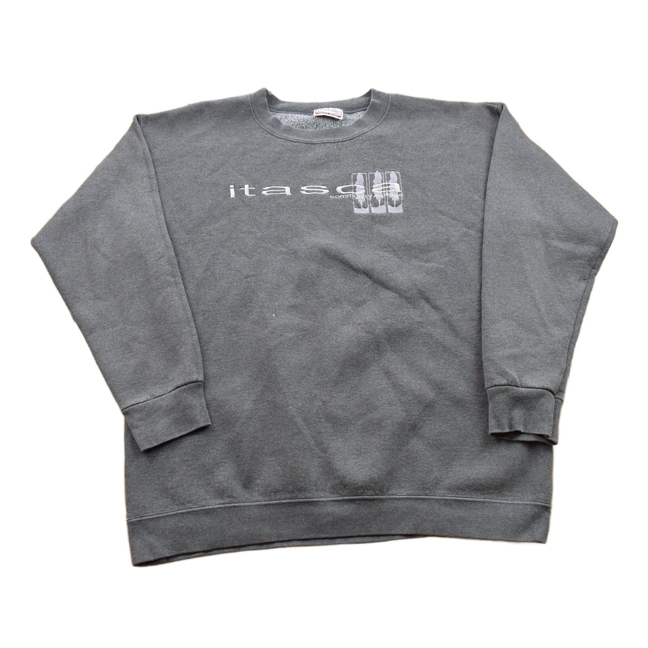 Vintage 1990s Itasca Community College Crewneck Sweatshirt Men's Large