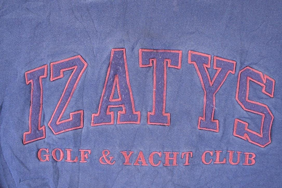 Vintage 1990s IZATYS Golf And Country Club Crewneck Sweatshirt Men's L - Image 3