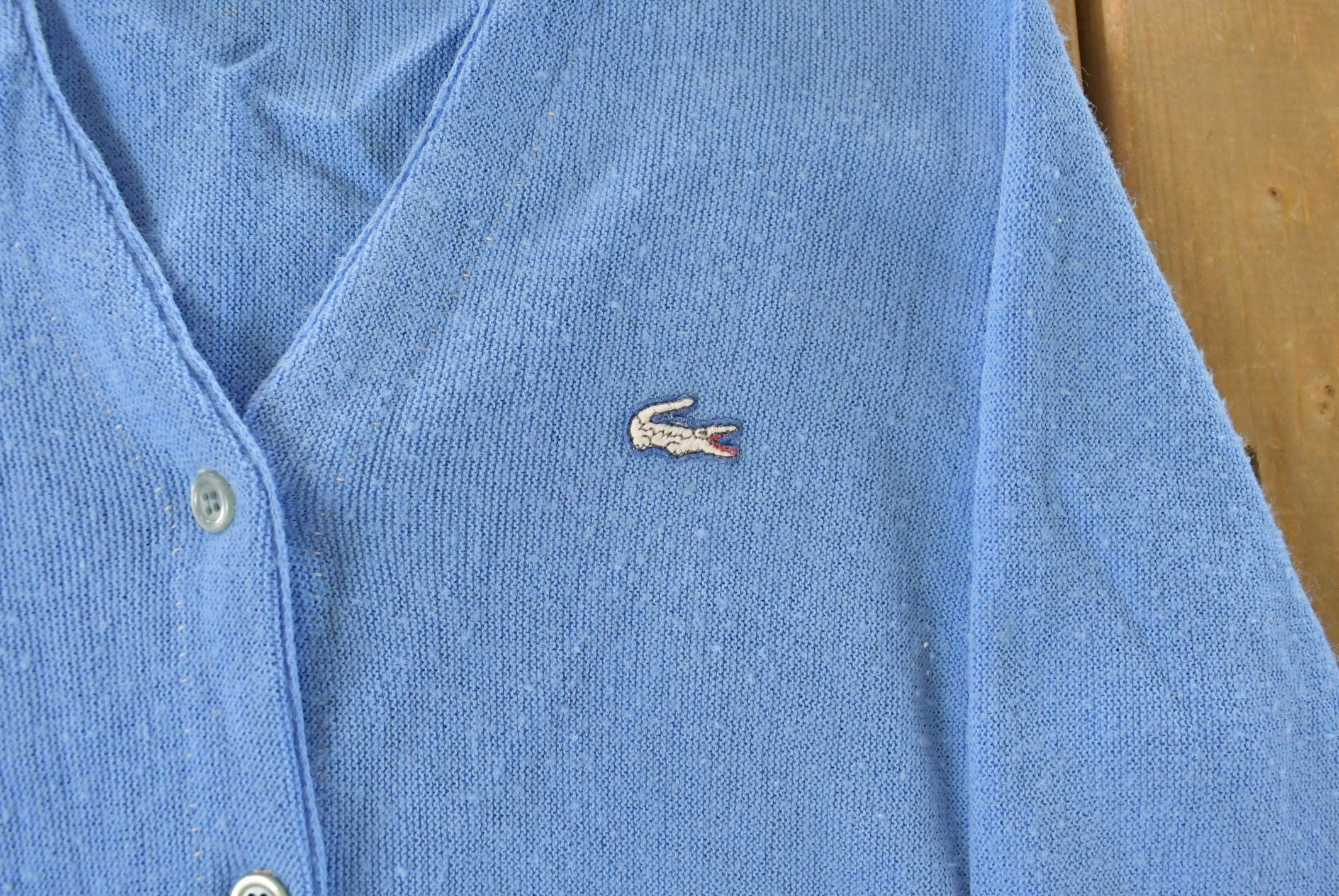 Vintage 1960s Haymaker Lacoste Knit Cardigan Sweater Women's Medium - Image 3
