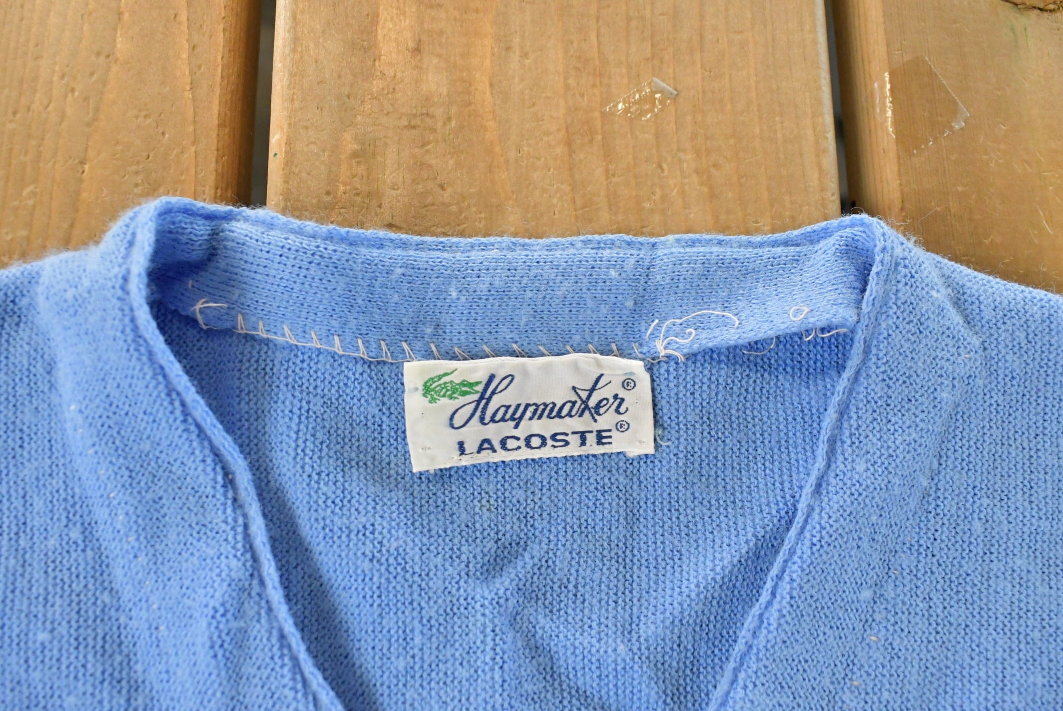 Vintage 1960s Haymaker Lacoste Knit Cardigan Sweater Women's Medium - Image 5