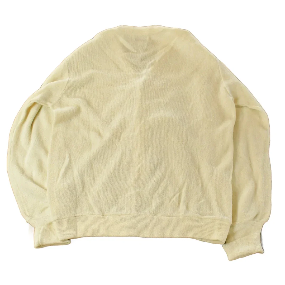 Vintage 1980s Izod Lacoste Knit Cardigan Sweater Men's Medium - Image 2