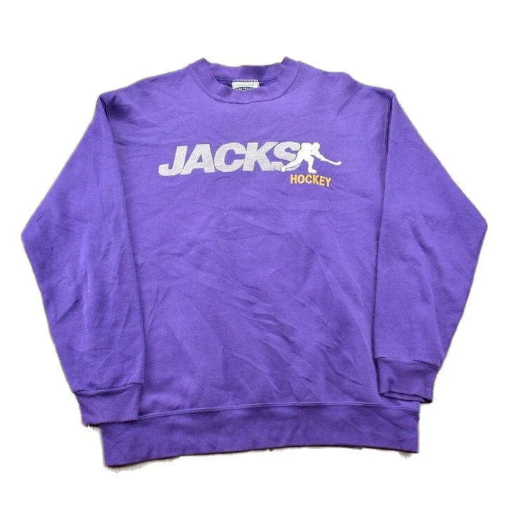 Vintage 1990s Jacks Hockey CEC Collegiate Crewneck Men's L
