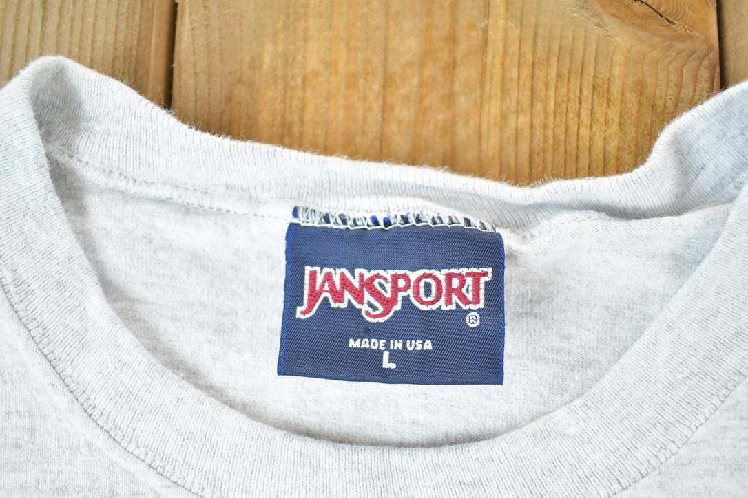 Vintage 1990s Jansport Alumni University Collegiate Long Sleeve T-Shirt Mens L - Image 5