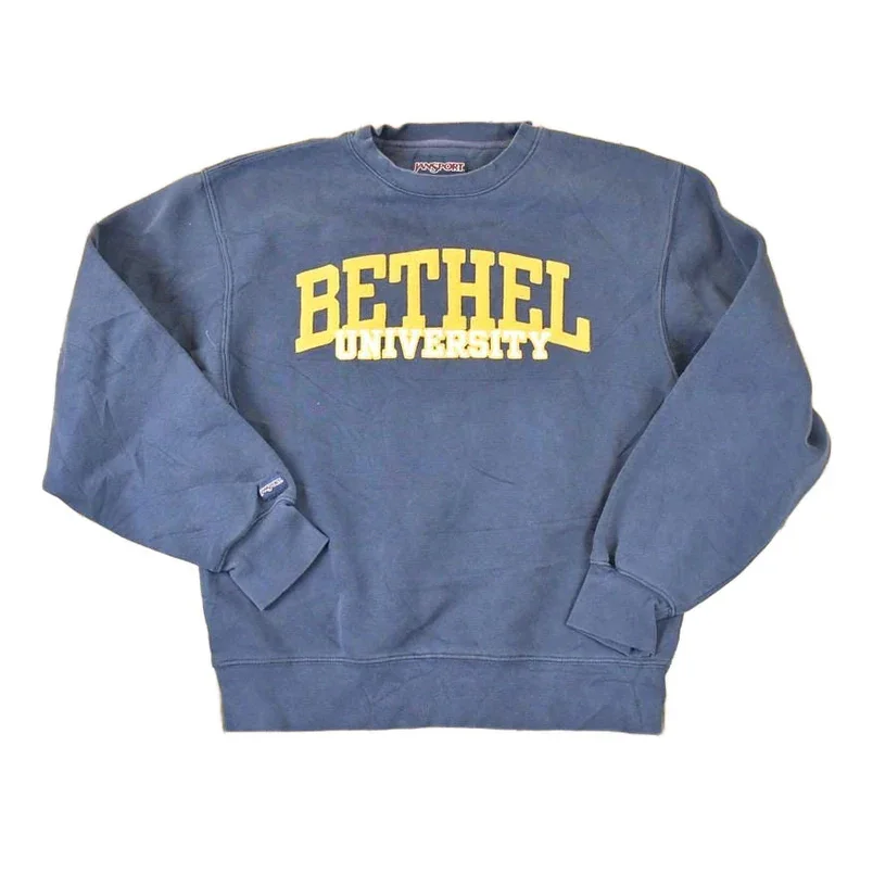 Vintage 1990s Jansport Bethel University Embroidered Crewneck Sweater Mens S