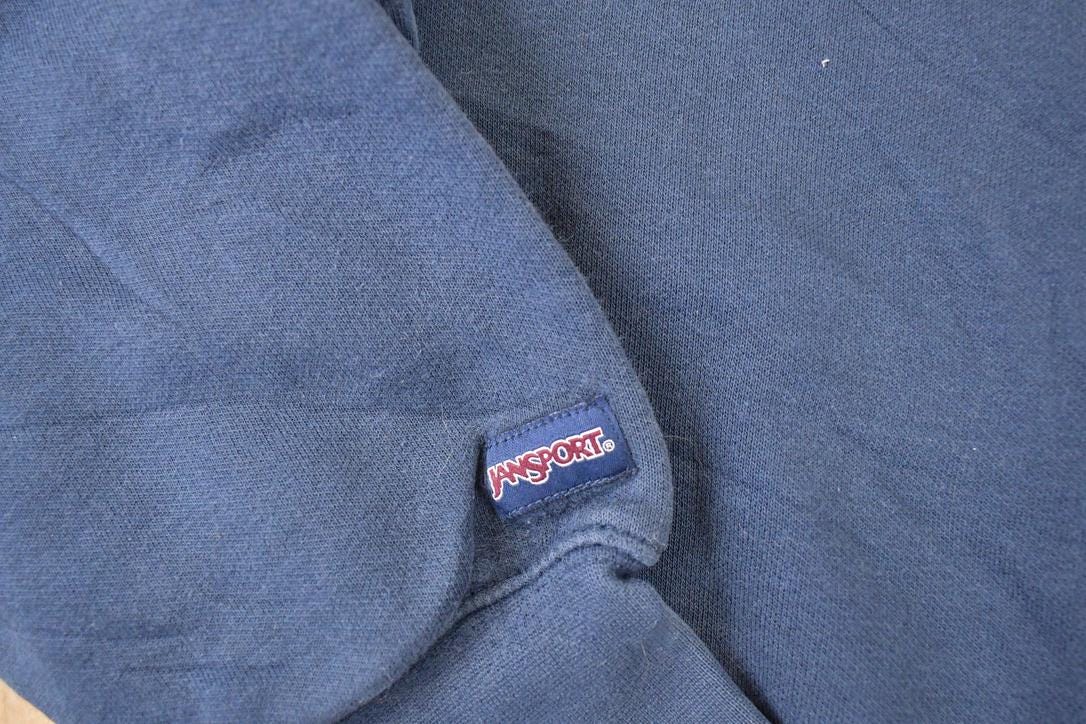 Vintage 1990s Jansport Bethel University Embroidered Crewneck Sweater Mens S - Image 4