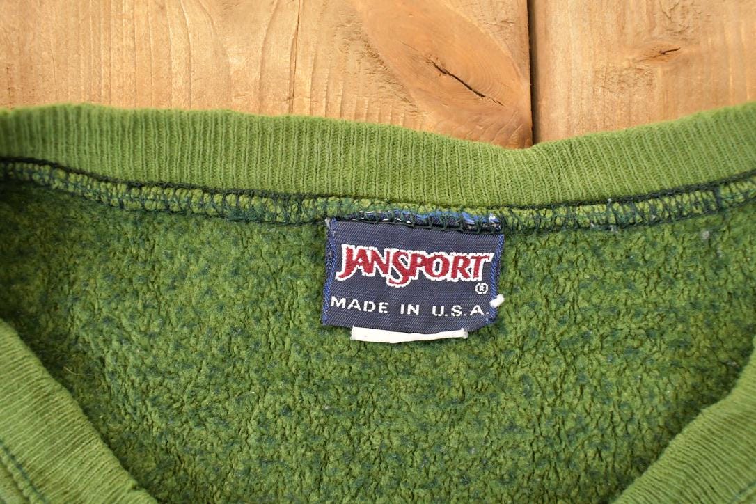 Vintage 1990s Jansport St John's University Crewneck Sweater Men's XL - Image 4