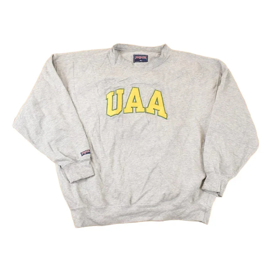 Vintage 1990s Jansport UAA Embroidered Collegiate Crewneck Sweatshirt Men's XL