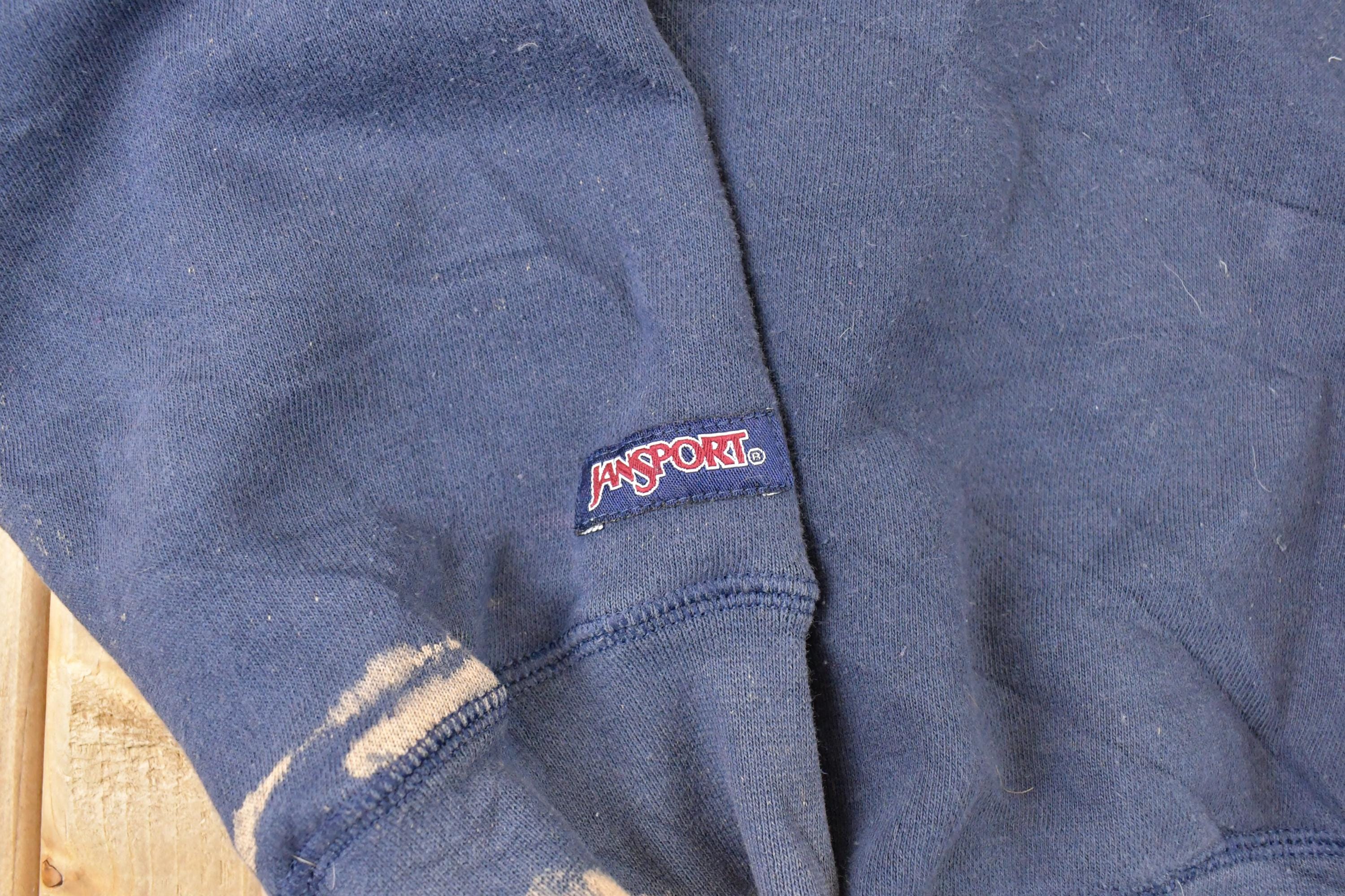 Vintage 1990s Jansport Vilanova Quarter Zip University Sweater Men's L - Image 5