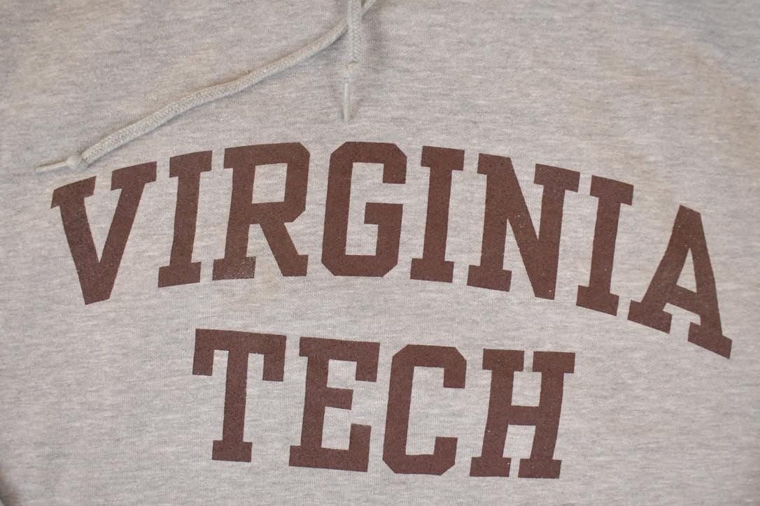 Vintage 1990s Jansport Virginia Tech University Hoodie Sweater Men's M - Image 3