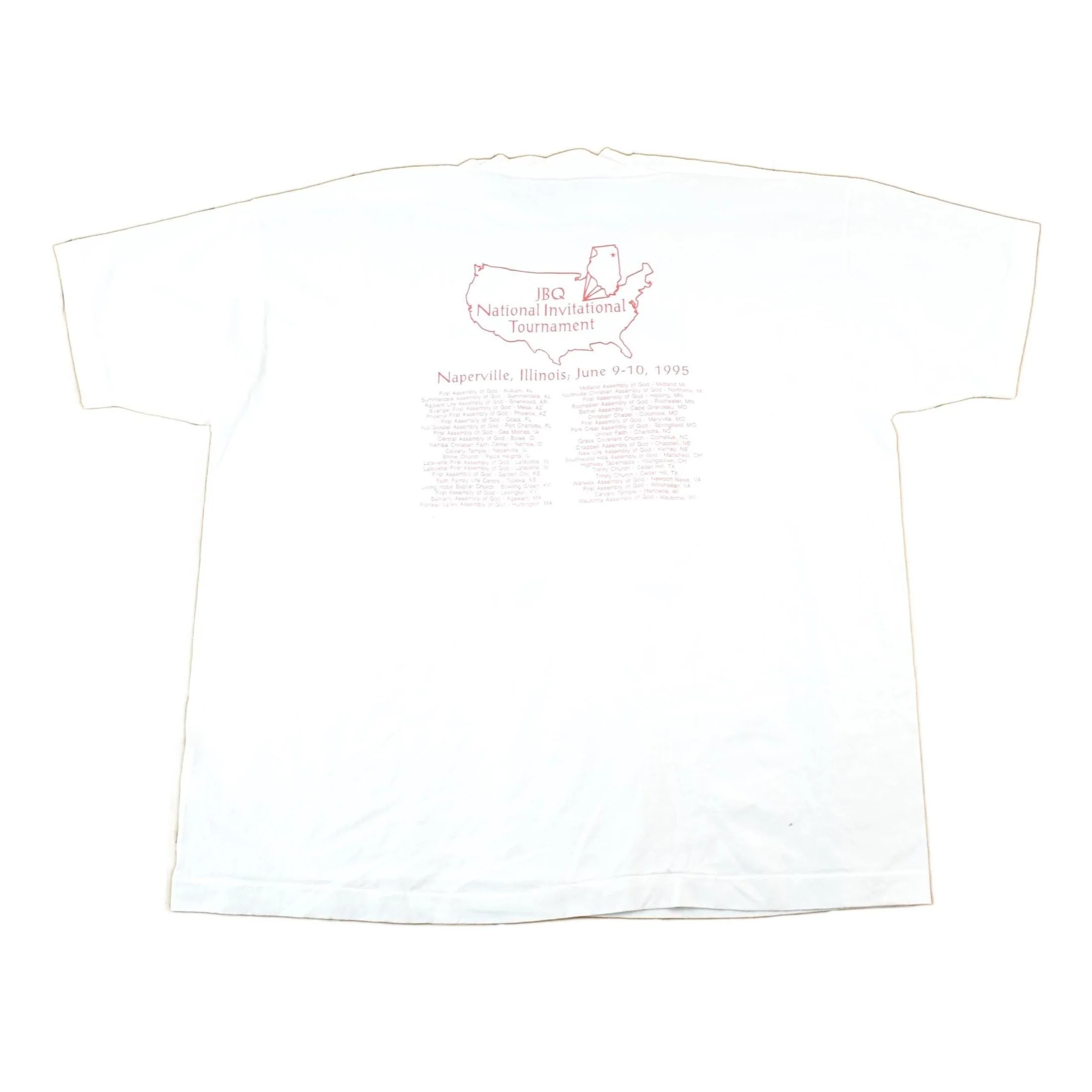 Vintage 1990s JBQ Fuel For Fire Souvenir Barbequing T-Shirt Mens XL - Image 2