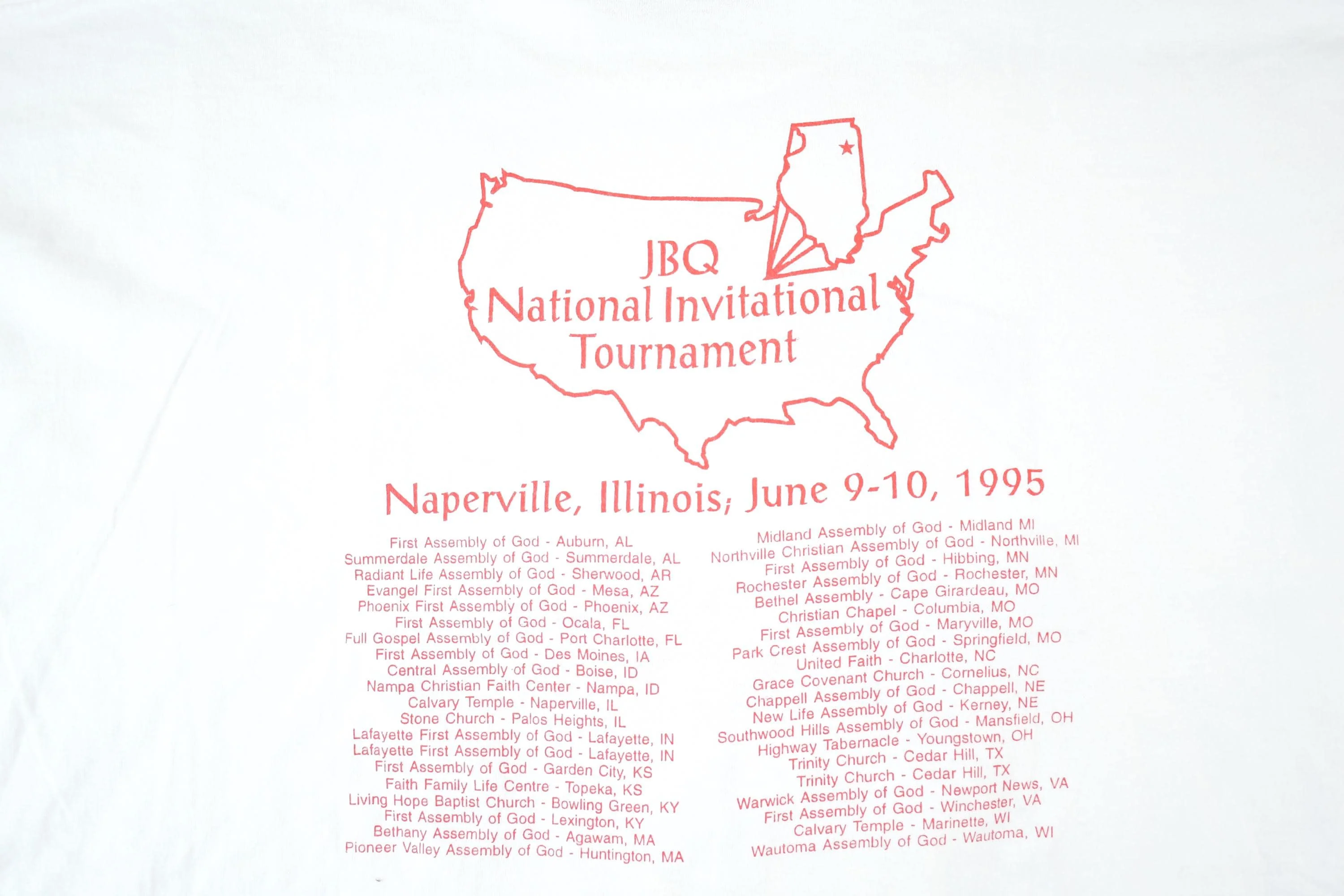 Vintage 1990s JBQ Fuel For Fire Souvenir Barbequing T-Shirt Mens XL - Image 4