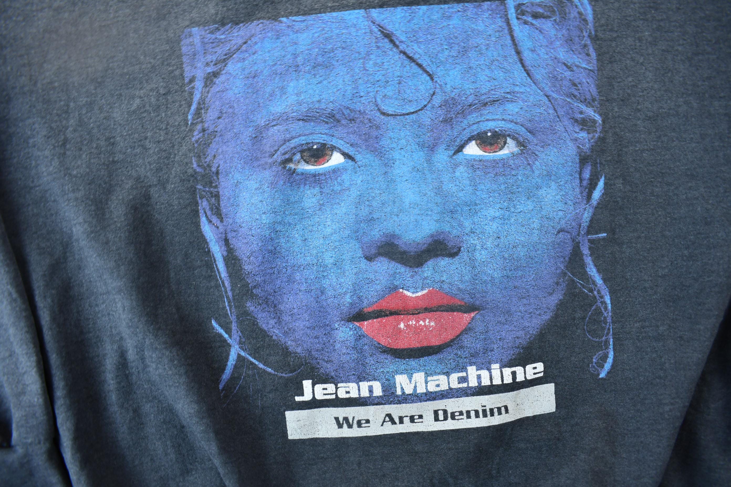 Vintage 1990s Jean Machine "We Are Denim" Graphic Crewneck Sweatshirt Men's Large - Image 3