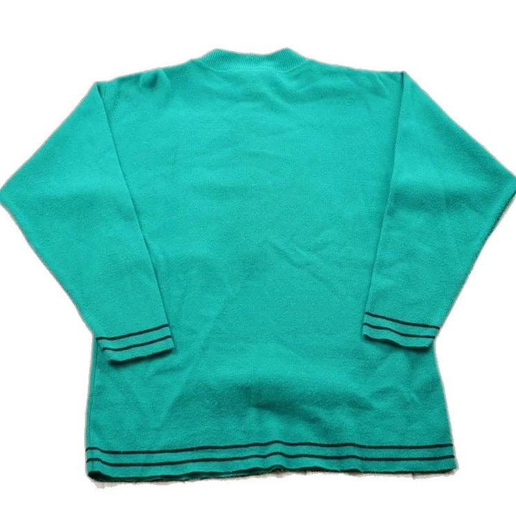 Vintage 1990s JFJ Knitted Button Up Sweater Men's XS - Image 2