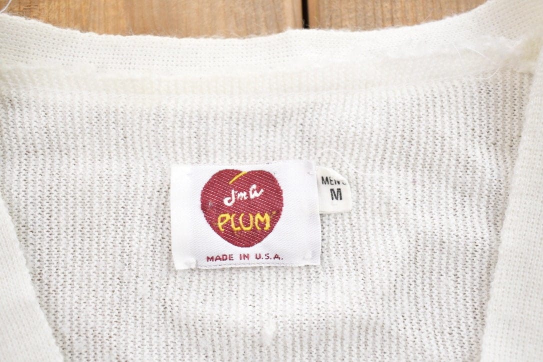 Vintage 1990s J'ma Plum Cardigan Sweater Men's Medium - Image 3