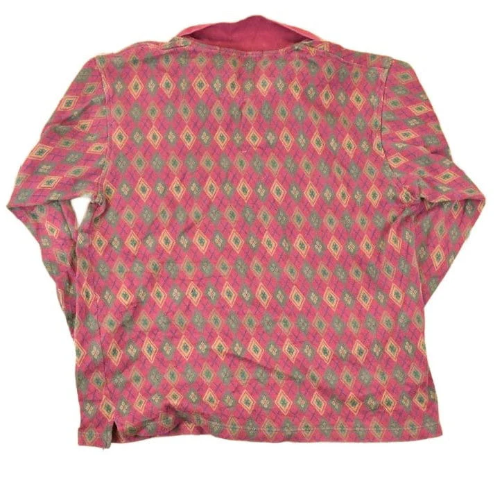 Vintage 1990s John Ashford Quarter Button Up Shirt Men's M - Image 2