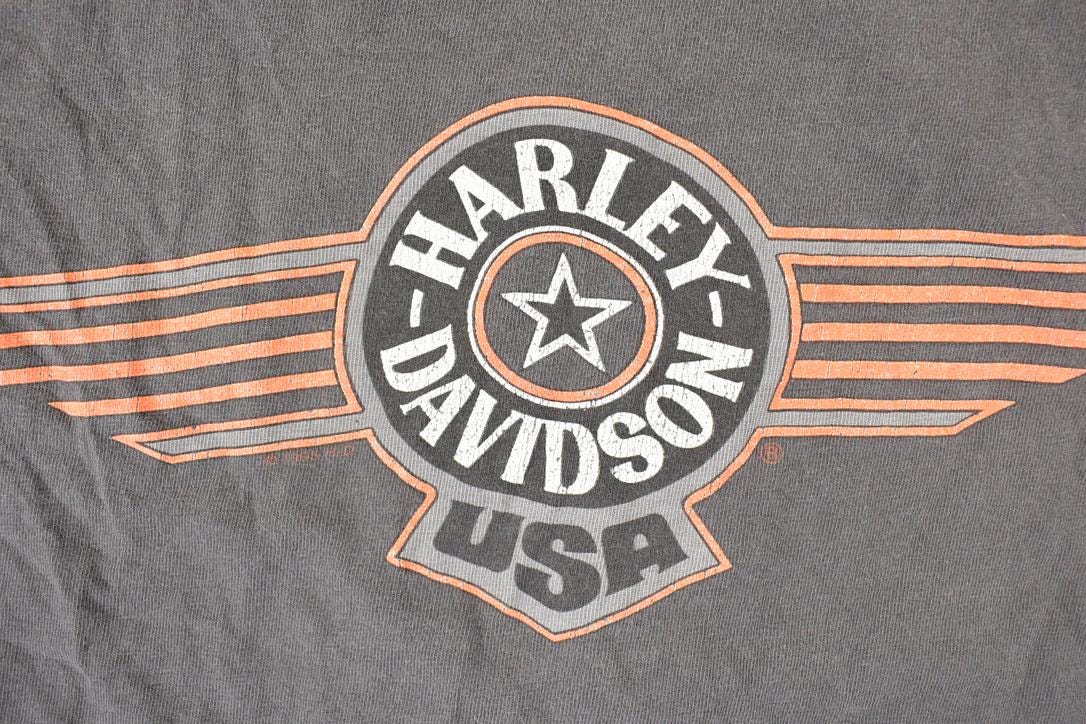 Vintage 1990s John's Fort Collins Harley Davidson Motorcycles Biker T-Shirt Men's M - Image 4