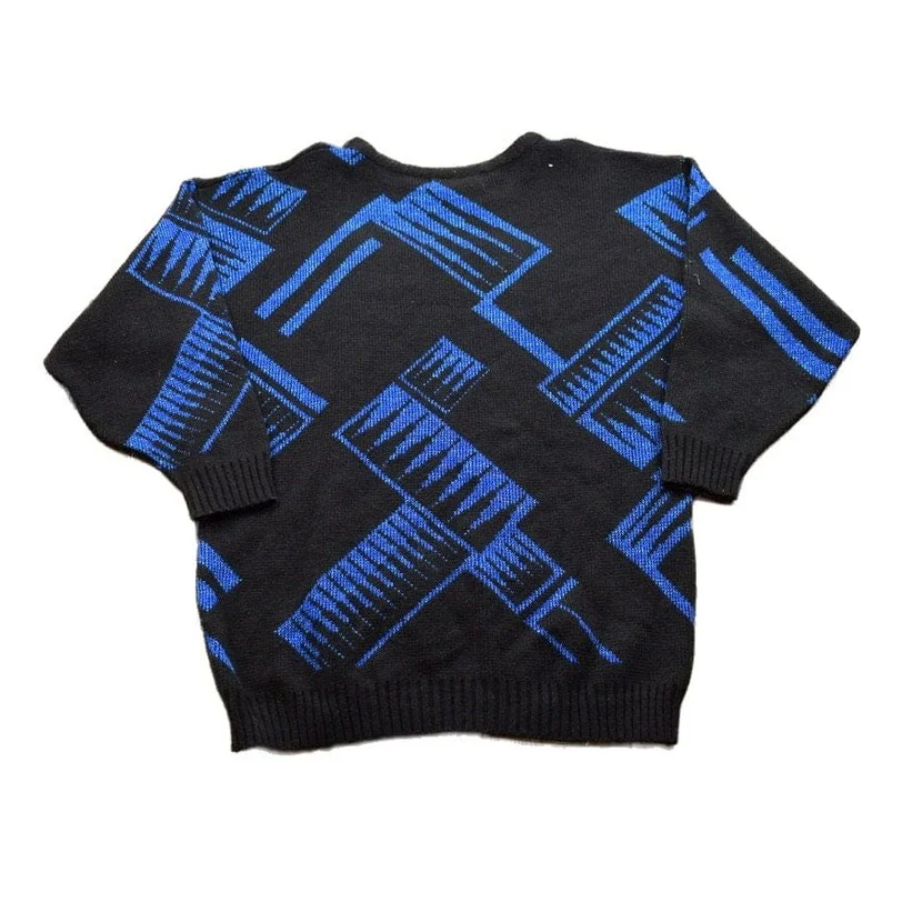 Vintage 1990s Jonathan Cass Knitted Crewneck Sweater Men's Small - Image 2