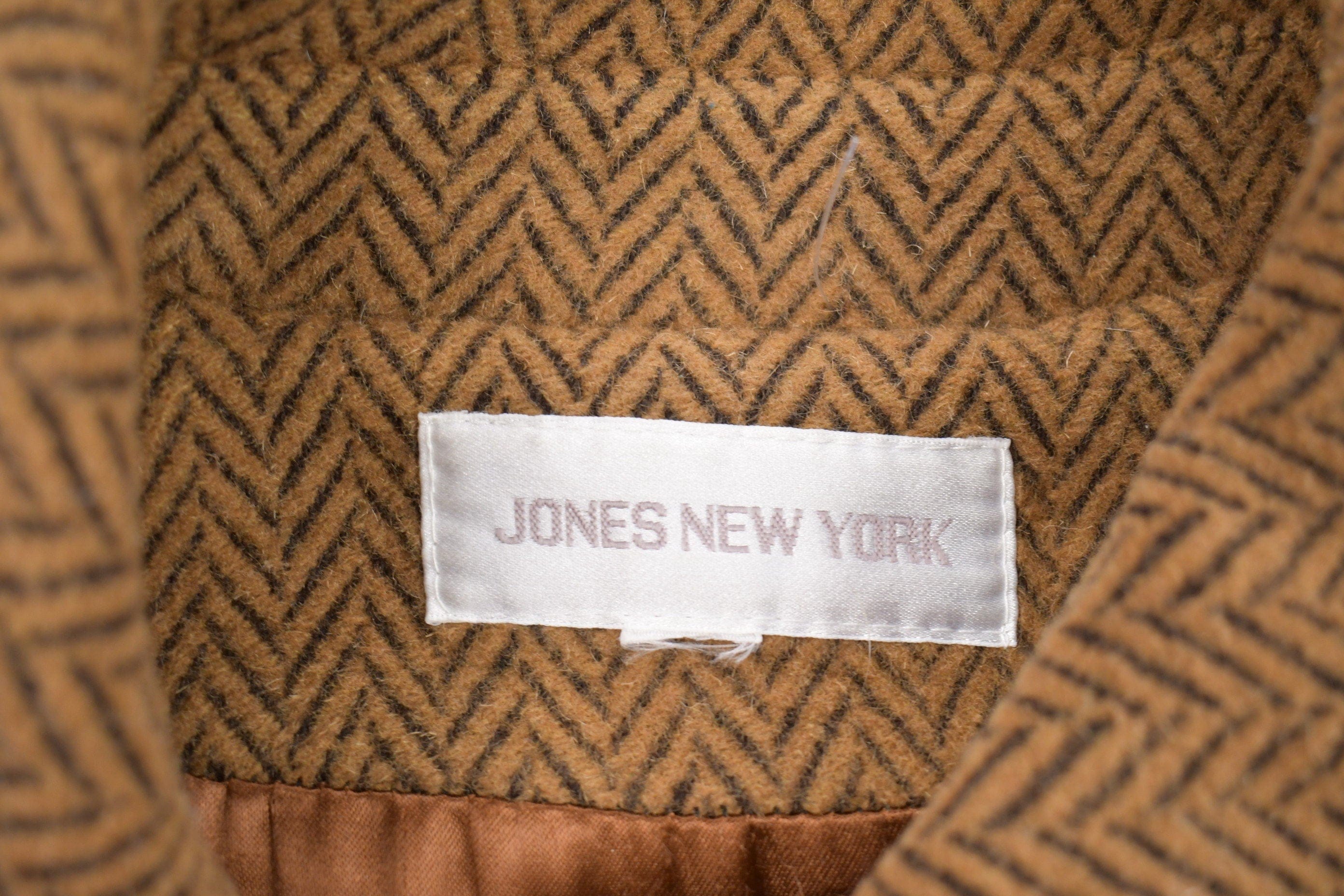 Vintage 1990s Jones New York 100% Wool Jacket Men's Large - Image 4