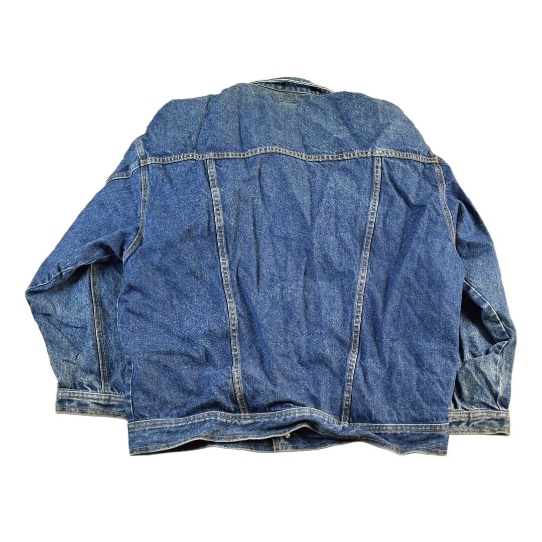 Vintage 1990s Jordache Denim Jean Trucker Jacket Men's Medium - Image 2