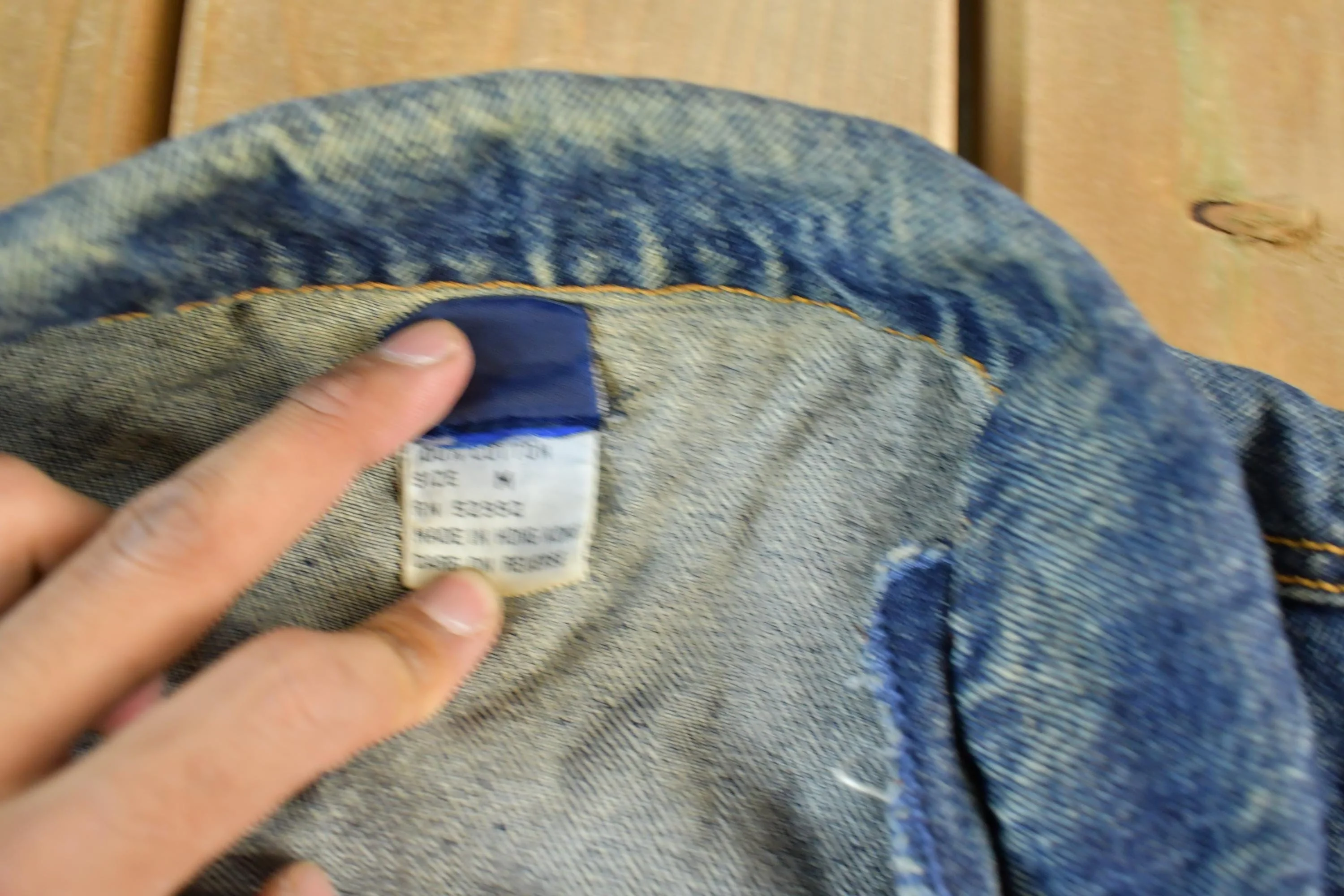 Vintage 1990s Jordache Denim Jean Trucker Jacket Men's Medium - Image 6