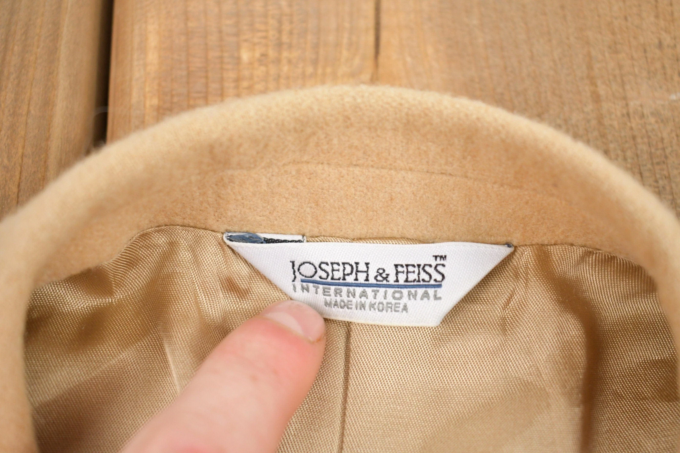 Vintage 1990s Joseph & Fees Wool Blazer Men's Large - Image 3