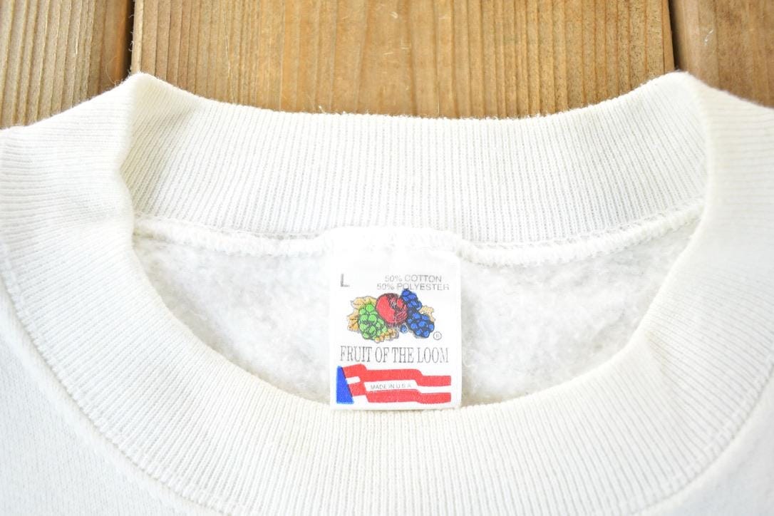 Vintage 1990s Joyful Noise Unto The World Crewneck Sweatshirt Mens L - Image 6