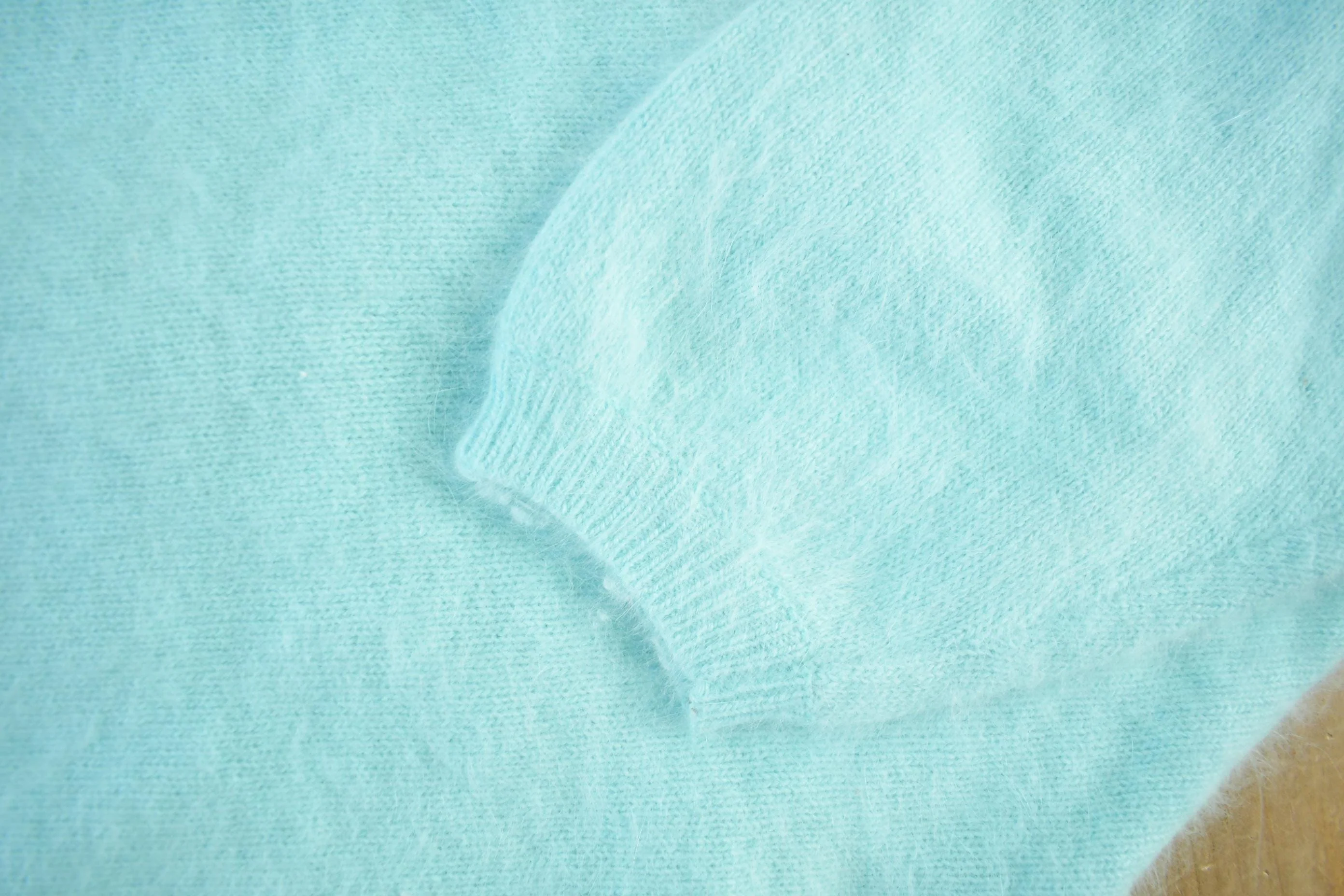 Vintage 1990s Jump Angora Shawl Collar Knit Sweater Women's Small - Image 4