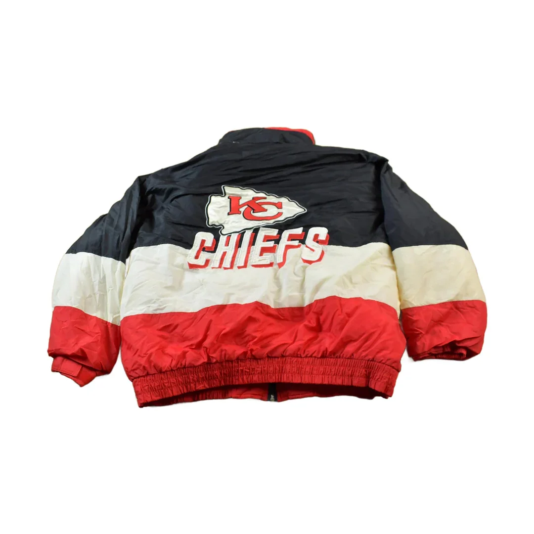 Vintage 1990s Kansas City Chiefs NFL Game Day Jacket - Image 2