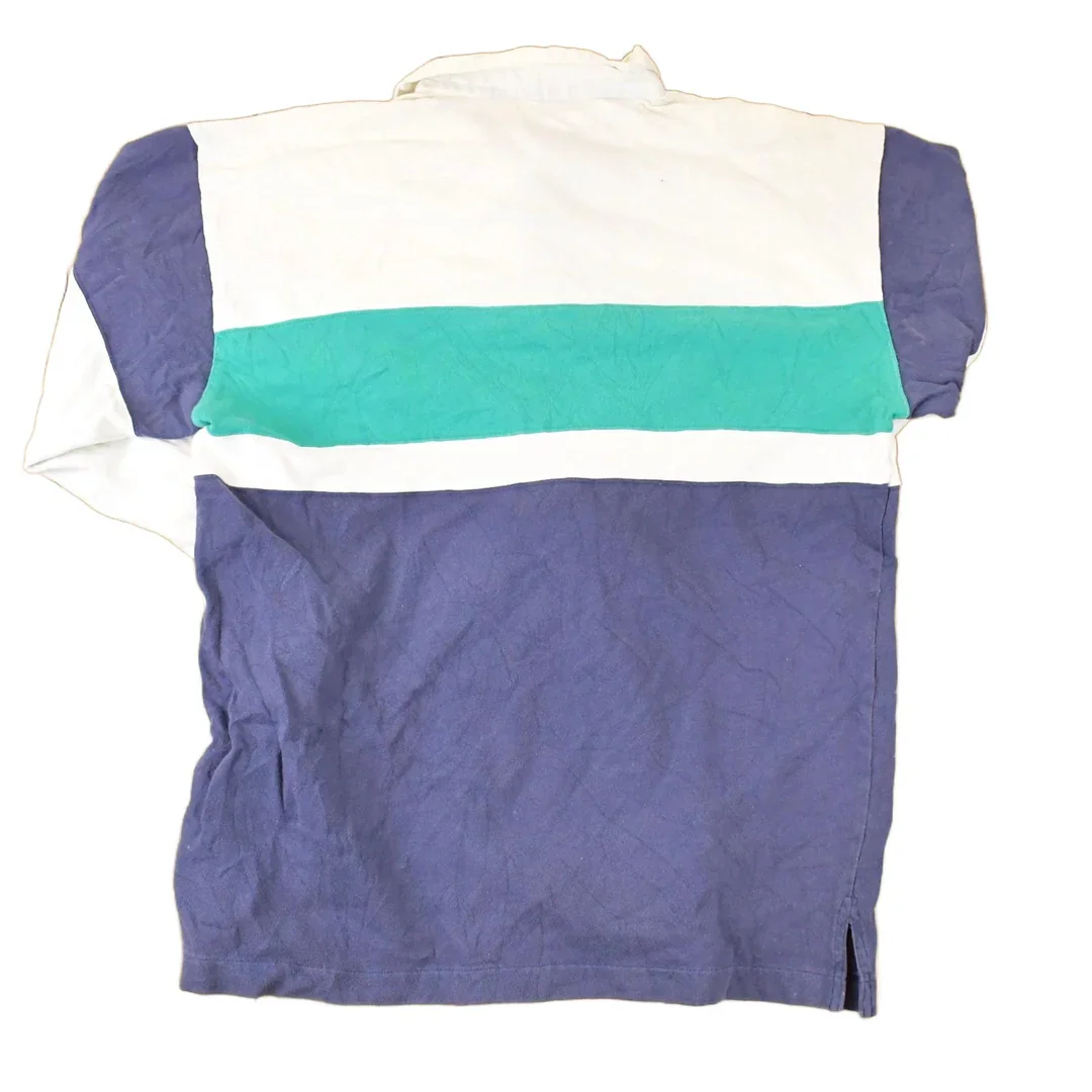 Vintage 1990s Kenny Rogers Quarter Button Rugby Shirt Men's M - Image 2