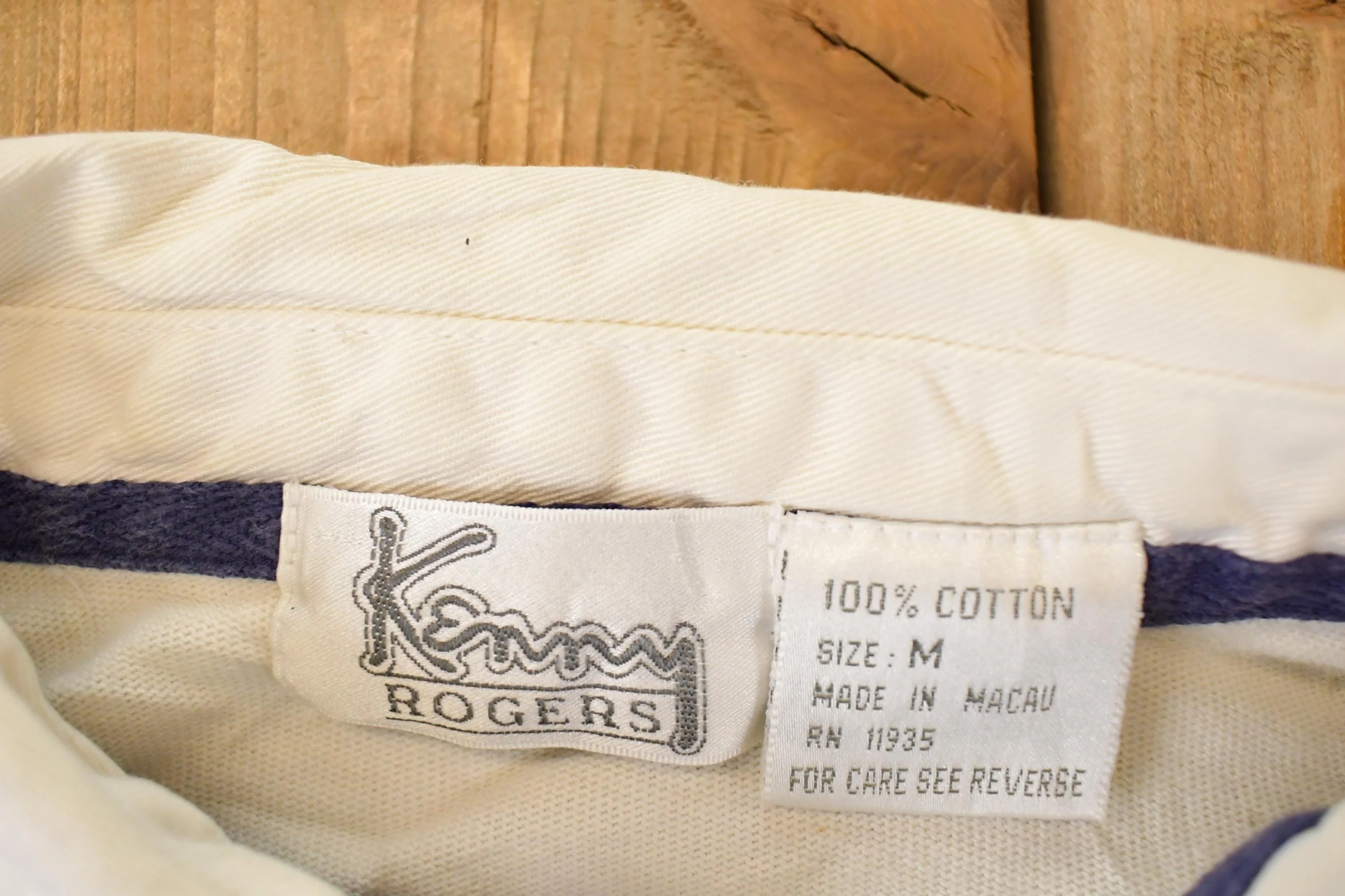 Vintage 1990s Kenny Rogers Quarter Button Rugby Shirt Men's M - Image 5