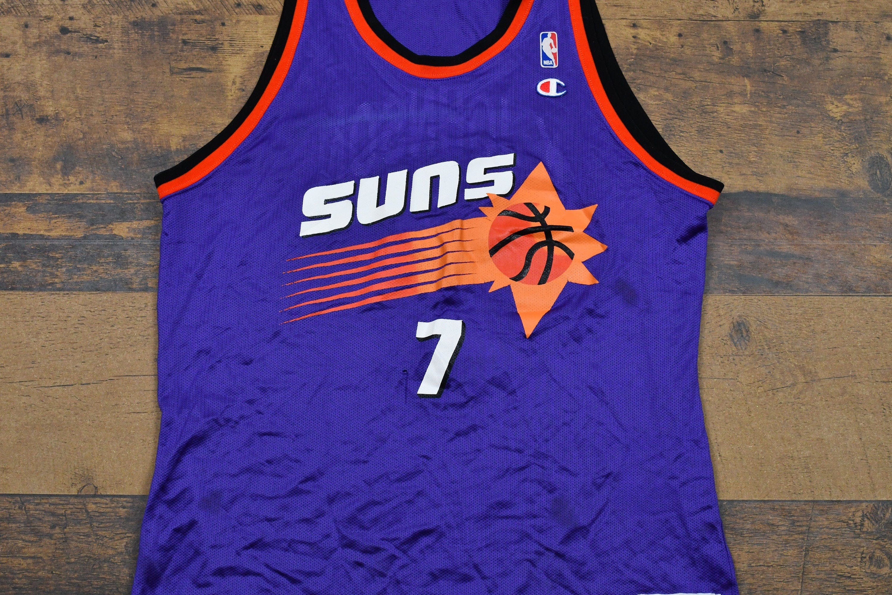 Vintage 1990s Kevin Johnson Phoenix Suns NBA Champion Jersey Men's XL - Image 3