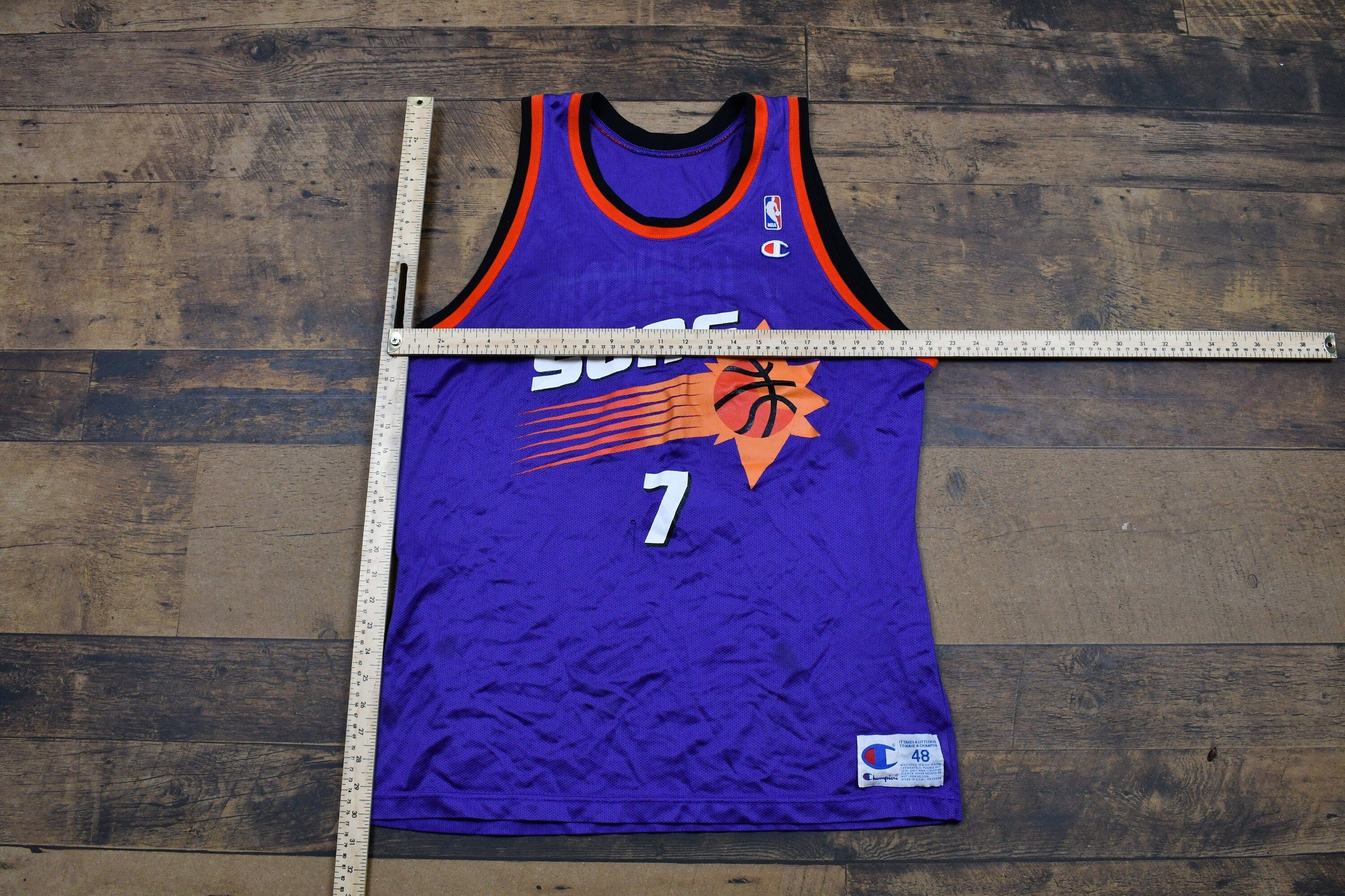 Vintage 1990s Kevin Johnson Phoenix Suns NBA Champion Jersey Men's XL - Image 6