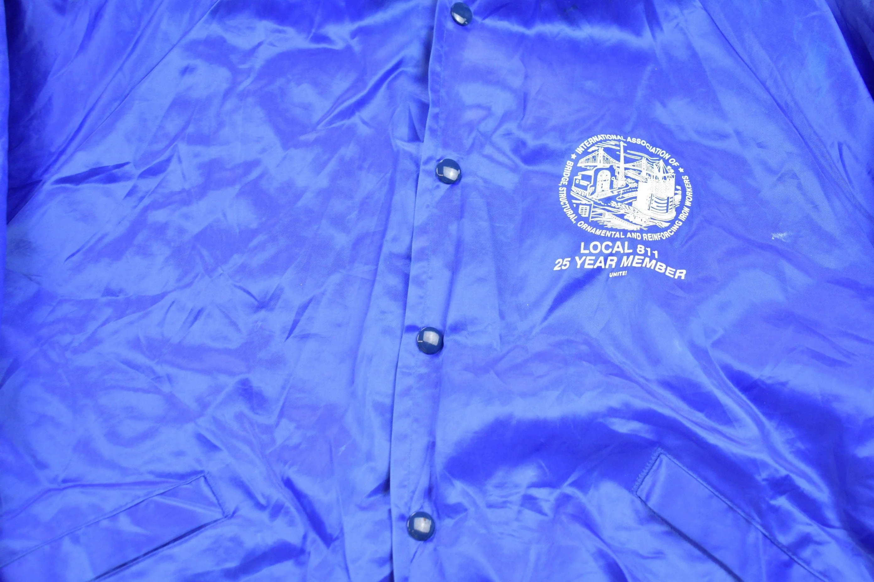 Vintage 1990s King Louie Satin Bomber Jacket Men's XL - Image 3