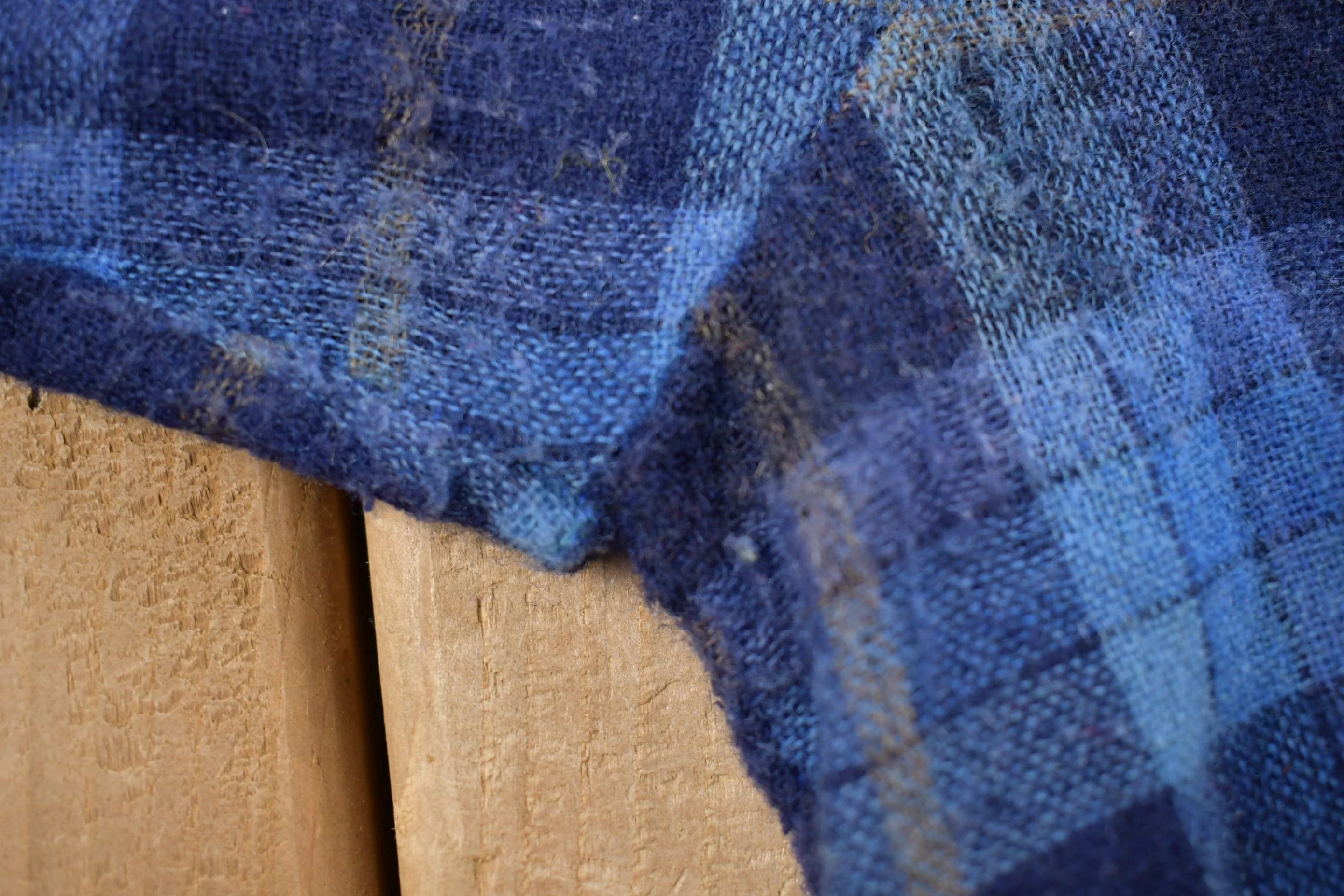 Vintage 1990s Kmart Plaid Wool Flannel Button Up Shirt Men's Large - Image 5