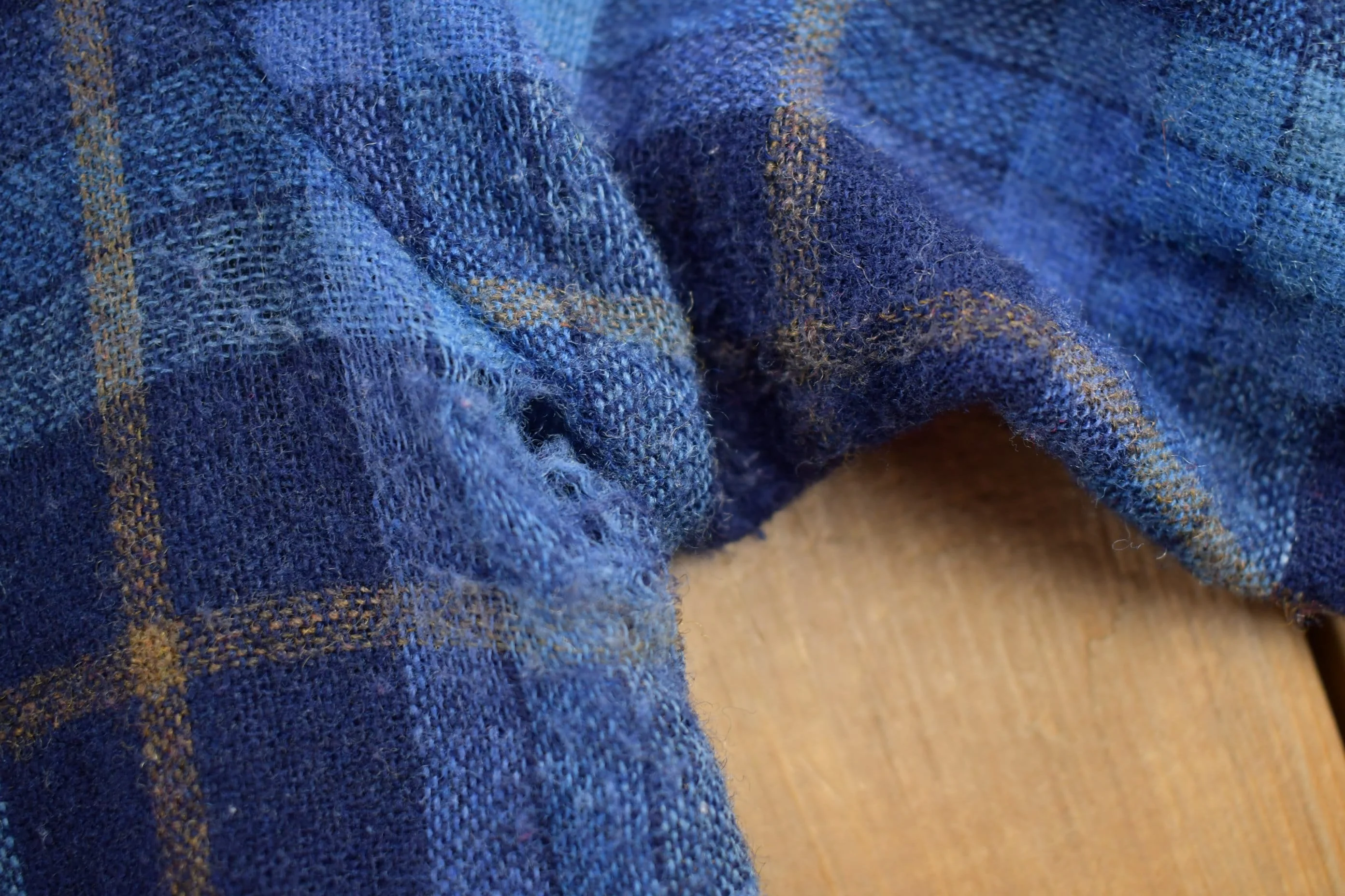 Vintage 1990s Kmart Plaid Wool Flannel Button Up Shirt Men's Large - Image 9