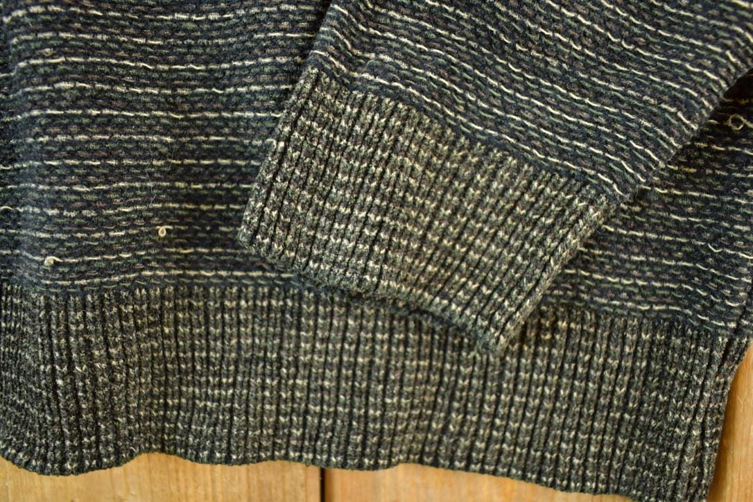 Vintage 1990s Knightsbridge Knit Abstract Pattern Crewneck Sweater Men's XL - Image 4