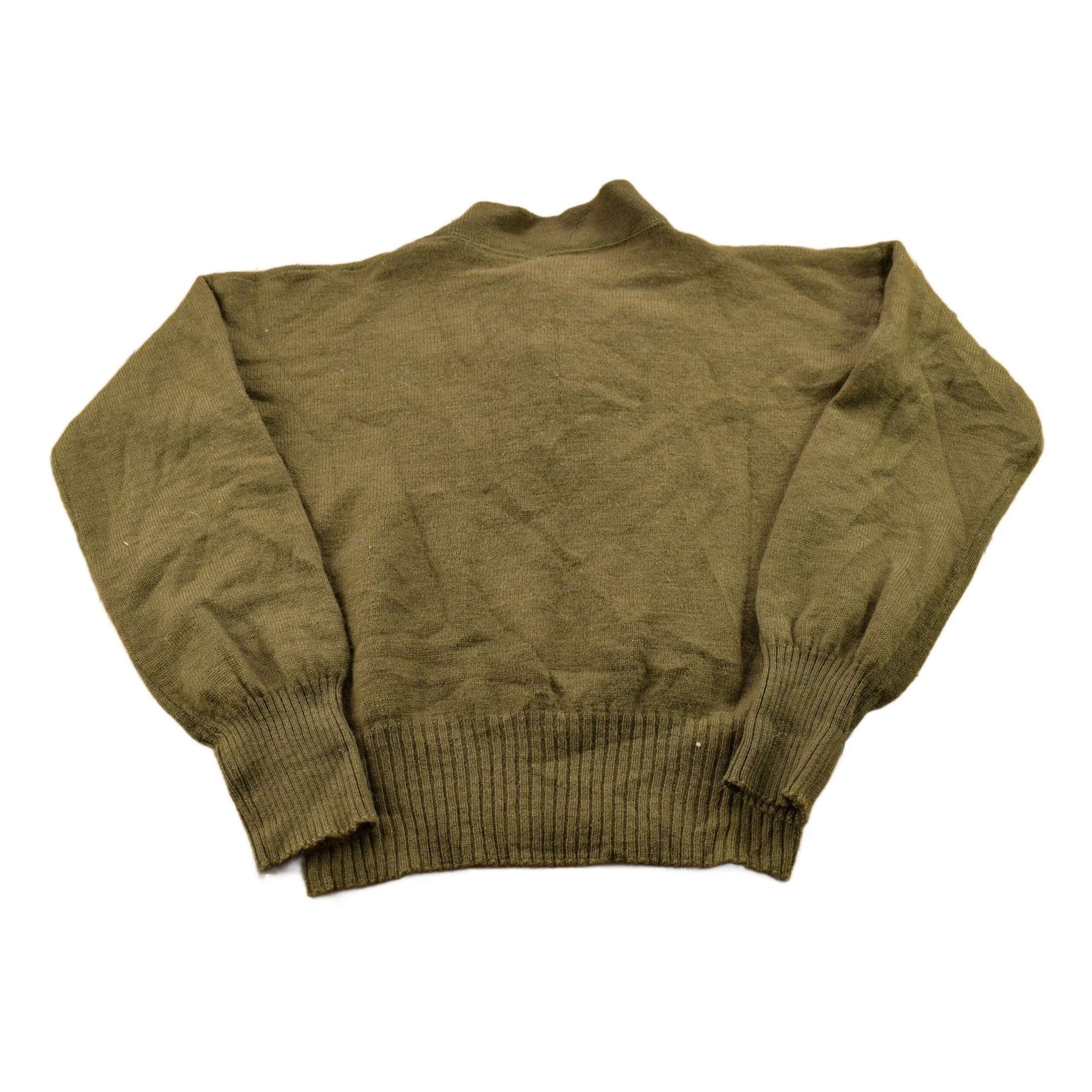 Vintage 1990s Knitted Quarter Button Sweater Men's Small - Image 2