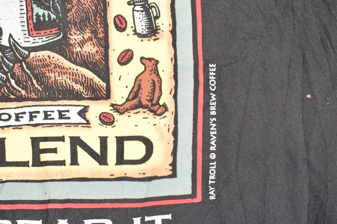 Vintage 1990s Kodiak Coffee Big Bear Souvenir Travel T-Shirt Men's XL - Image 4