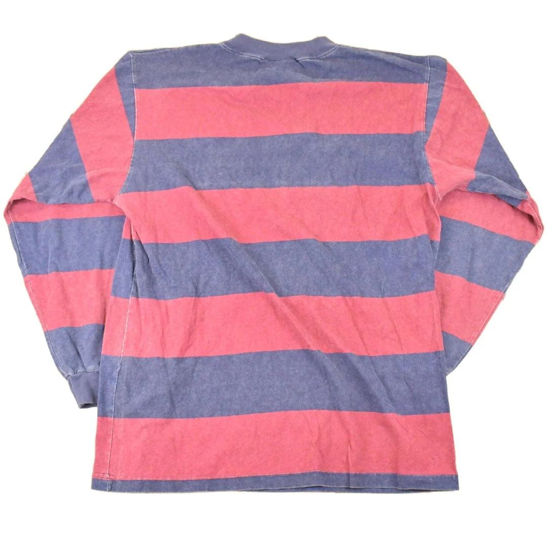Vintage 1990s Kodiak Striped Grunge Crewneck Shirt Men's M - Image 2