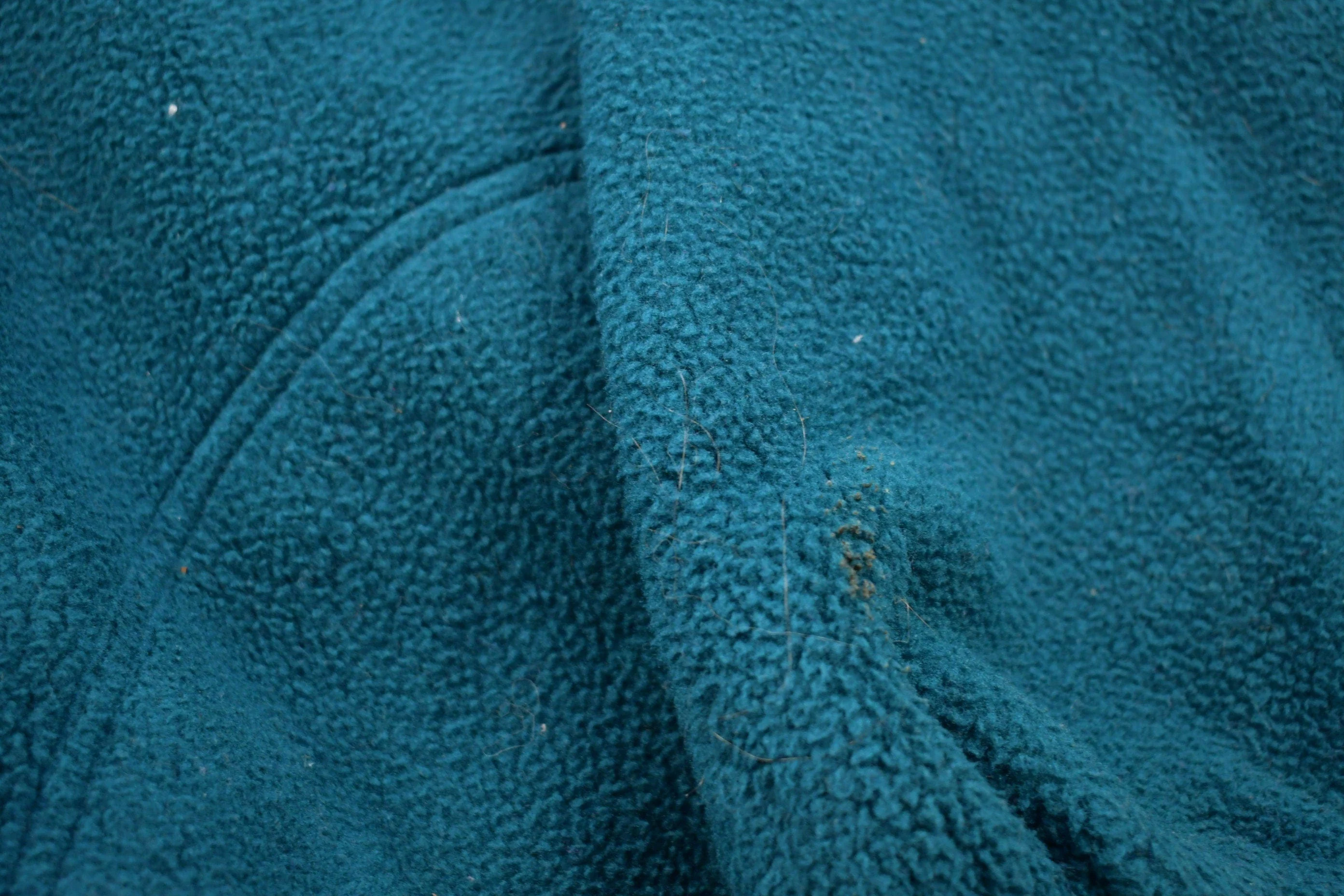 Vintage 1990s L.L. Bean Turquoise Fleece Hoodie Men's 2XS - Image 3