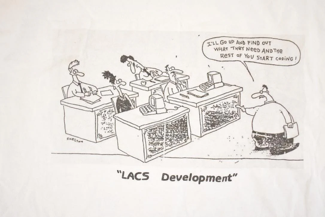 Vintage 1990's Lacs Development Souvenir Computer T-Shirt Men's L - Image 4