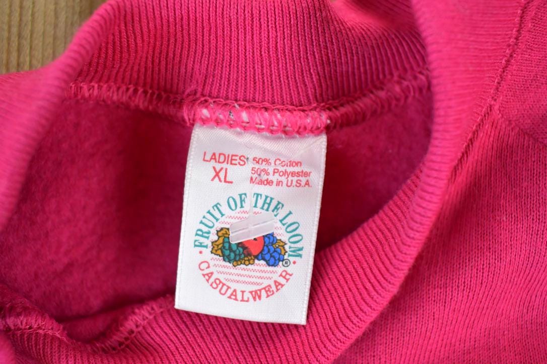 Vintage 1990s Ladies FOTL Blank Crewneck Sweatshirt Men's XL - Image 3