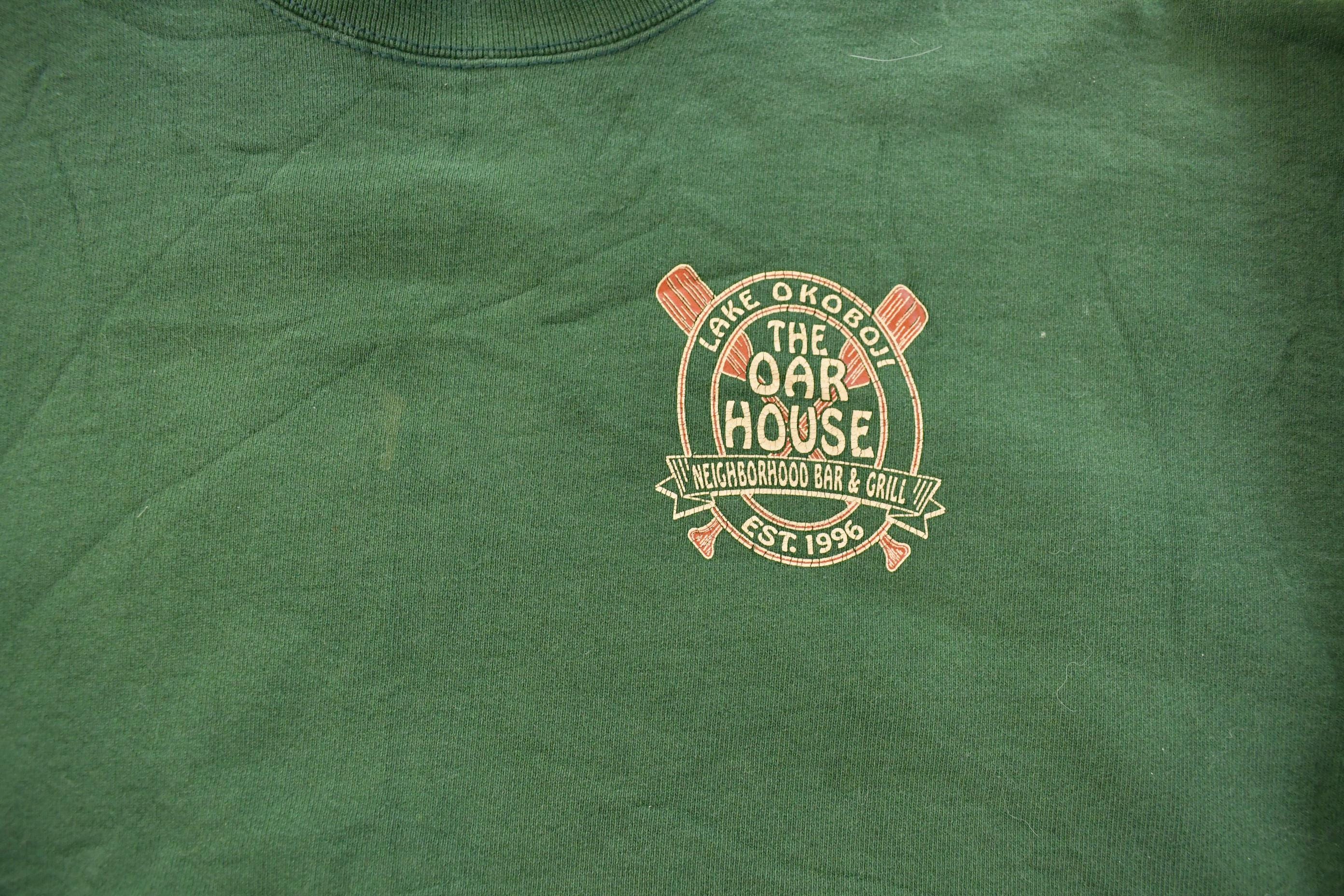 Vintage 1990s Lake Okoboji Oar House bar Crewneck Sweatshirt Men's XL - Image 4