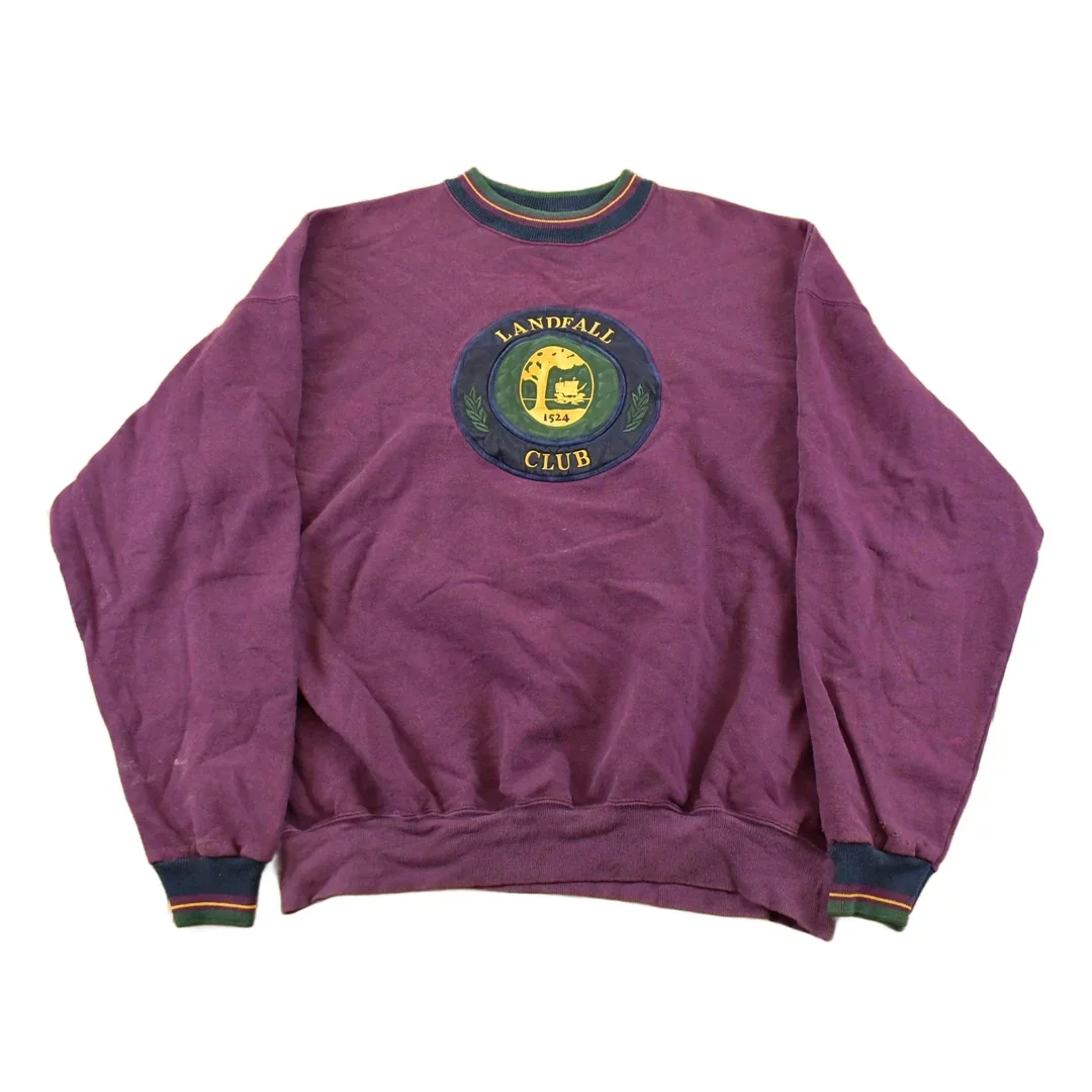 Vintage 1990s Landfall Country Club Golf Crewneck Sweatshirt Mens XL